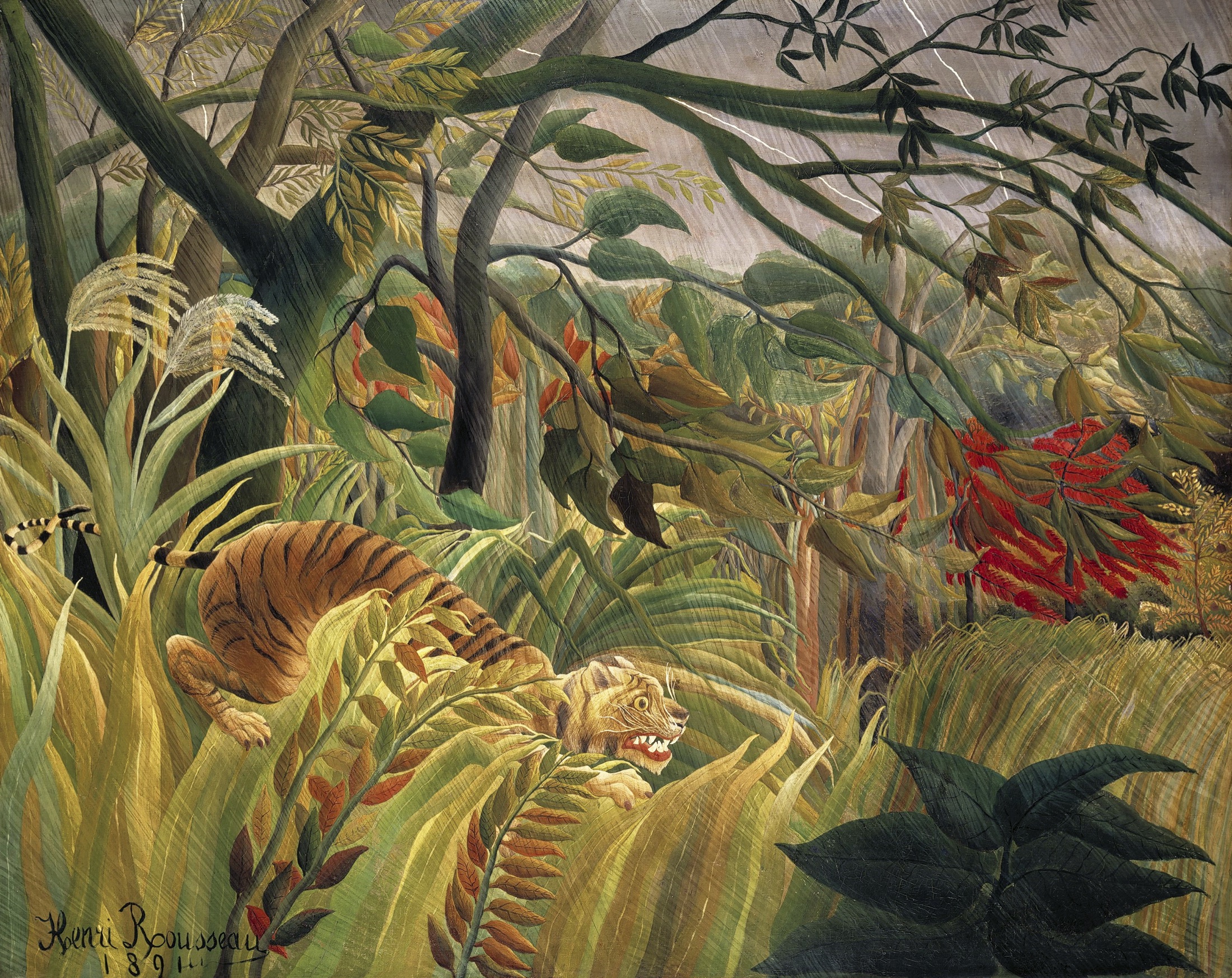 Tiger in a Tropical Storm, de Henri Rousseau